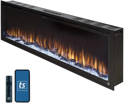 Vista 12 de Touchstone Forte Elite - Chimenea eléctrica inteligente con WiFi - 40" de ancho/26.6" de alto - empotrada en pared - 60 combinaciones