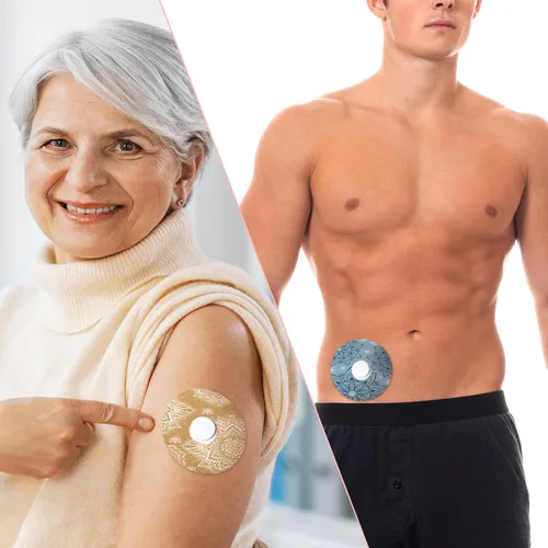 Vista 6 de TrelaCo 36 piezas de cubiertas impermeables para sensores compatibles con Libre 2 parches adhesivos transpirables mandala floral precortados