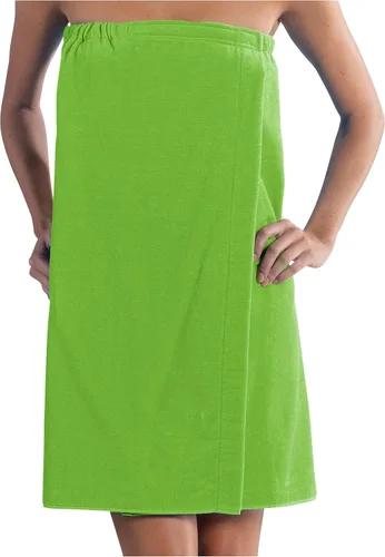 Vista 11 de BY LORA Cubierta de ducha de algodón de rizo para mujer, color aguamarina, tamaño S/M