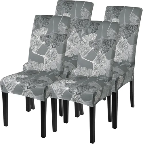 Vista 55 de SearchI - Juego de 2 fundas protectoras para sillas Parson de comedor, de elastano, súper ajuste, elástico, extraíble y lavable, para cocina