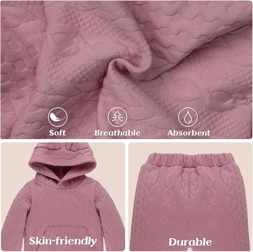 Vista 5 de NEOBELLA Ropa de bebé recién nacida de 0 a 18 meses de manga larga y pantalones con diadema, trajes de otoño e invierno
