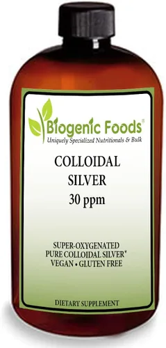 Líquido de plata coloidal - 30 ppm Solución pura sin OMG superoxigenada