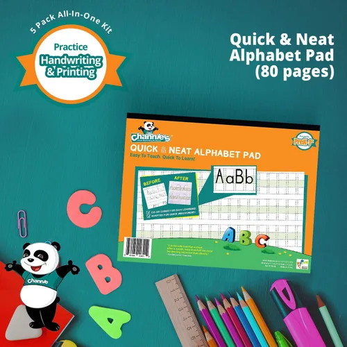 Vista 7 de Channie's Juego de libros de escritura visual y matemáticas todo en uno para estudiantes de prekindergarten - 1er grado de escuela primaria