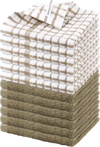 Vista 22 de Nialnant Paquete de 6 paños de cocina para lavar platos, 100% algodón, reutilizables, ultra suaves, absorbentes, de secado rápido, paños de cocina