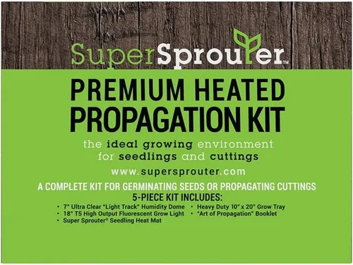 Vista 7 de Super Sprouter estación de propagación con bóveda de 7 pulgadas, Premium Propagation Kit con luz T5