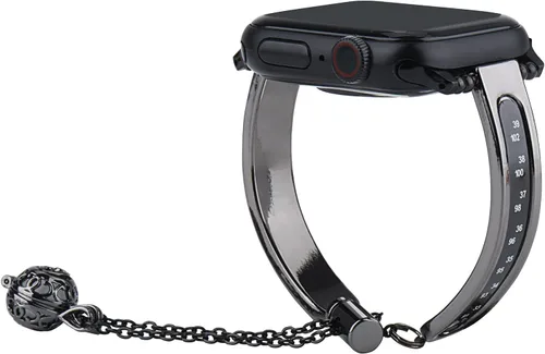 Vista 6 de Correas de reloj de aleaciones, correas de reloj inteligente con función térmica, estilo delicado y elegante, pulsera versátil para mujer, adecuada