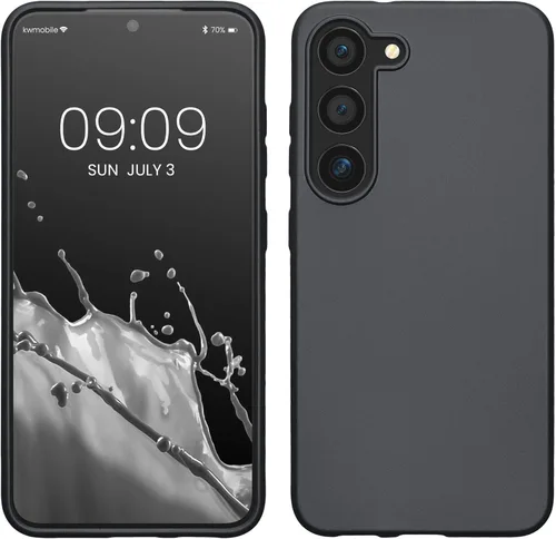 Vista 187 de kwmobile Funda compatible con Samsung Galaxy S23 - Funda protectora de silicona TPU suave y delgada - Piedra antigua
