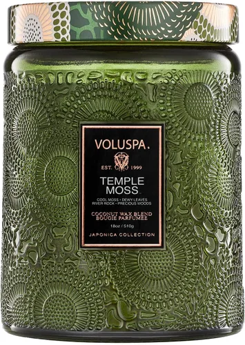 Vista 22 de Voluspa Latte de calabaza especiada, tarro de vela grande, 18 onzas, 100 horas de tiempo de combustión, mechas totalmente naturales y cera de coco