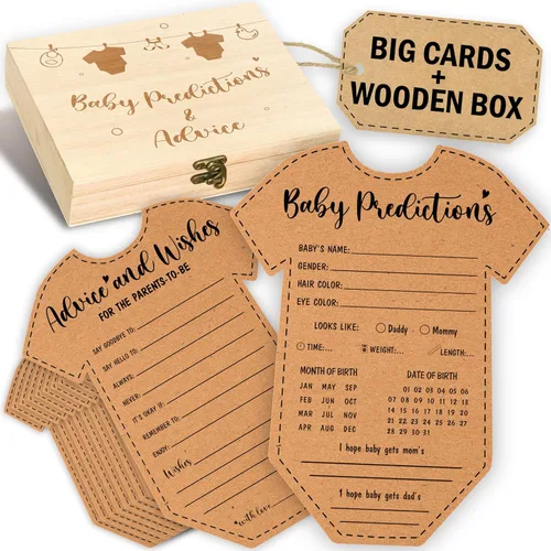 Vista 7 de Tarjetas de consejos de Stofinity para Baby Shower para futuros padres - 50 tarjetas de consejos para Baby Shower para ideas, tarjetas de consejos