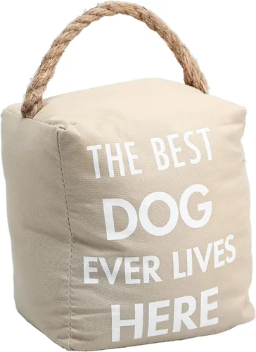 Vista 9 de Pavilion Gift Company - Decoración de Puerta Abierta Tope de Puerta de 5" x 6" Color Canela Una Casa no es un Hogar Sin un Perro