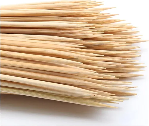 DTmasao 200 pinchos de bambú de 6 pulgadas para palos de madera, barbacoa, aperitivo, fruta, cóctel, kabob, fuente de chocolate, parrilla, cocina,