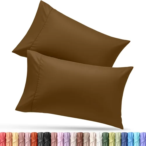 Vista 52 de Utopia Bedding - Juego de 4 fundas de almohada tamaño estándar, con cierre de sobre, tela de microfibra cepillada suave, resistentes al encogimiento