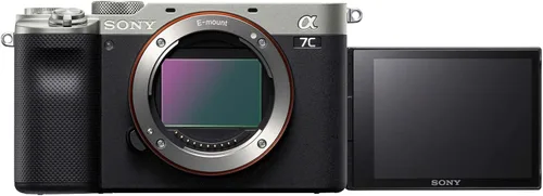 Vista 3 de Sony - Cámara sin espejo Alpha 7C de fotograma completo - Plata (renovada)