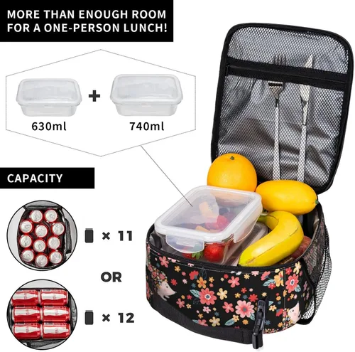 Vista 31 de Bolsa de almuerzo con joystick de juego verde, bolsa de almuerzo aislada, contenedor de comida para escuela, trabajo, picnic, viajes