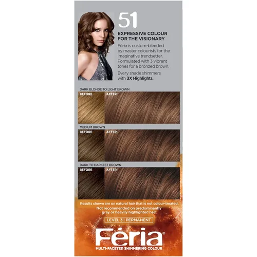 Vista 10 de L'Oreal Paris Feria - Tinte permanente para el cabello multifacético brillante