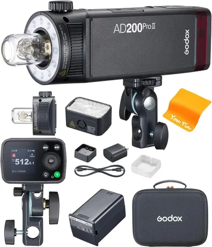 Godox AD200Pro II AD200 Pro II 200Ws TTL Pocket Flash Strobe Monolight, HSS