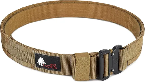 Vista 6 de WOLF TACTICAL Cinturón de Servicio Molle - Cinturones de Servicio para Fuerzas del Orden, Cinturones de Batalla, Cinturón Táctico para Armas