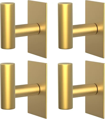 Vista 12 de PMMASTO Ganchos para toallas – Gancho de pared resistente para colgar – Ganchos de ducha (negro, forma de J, 6 unidades)