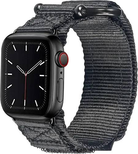 Vista 8 de Hemsut Compatible con Correa de Apple Watch, Correa Deportiva de Nylon Super Resistente con Diseño de Bucle Tejido para iWatch