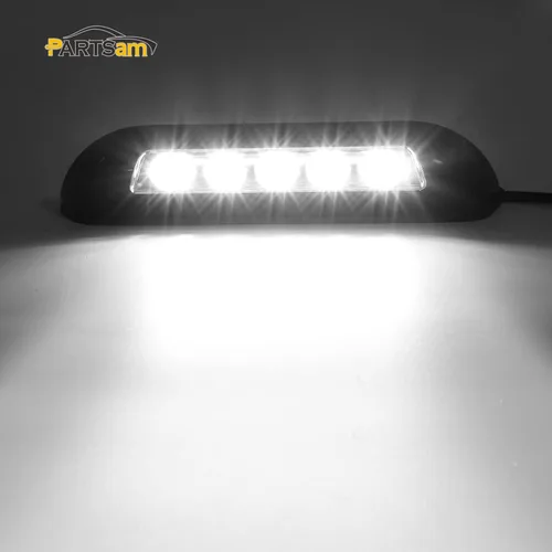 Vista 3 de Partsam 2 luces de 8 pulgadas para porche RV de 12 V, IP67, impermeable, barra de luces de montaje en superficie para autocaravana, caravana