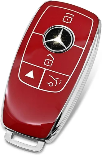 Vista 8 de Funda de llave de TPU suave avanzada es compatible con Mercedes Benz 2024-2025 E 2023-2025 SL CLE GLC 2022-2025 EQE EQS S C Series llave