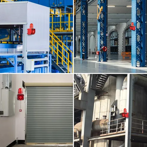 Vista 7 de Y DIANS Timeable Alarm Siren Outdoor or Indoor 120dB Emergency Siren 25W Security Alarm Systerm with Timer, LED Strobe Light for Industry Mine