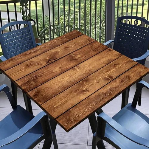 Vista 52 de Round Fitted Tablecloth with Elastic Outdoor Table Cover Round Elastic Tablecloths for Tables Waterproof Wipeable Table Cloths for