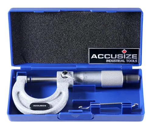 Vista 17 de Accusize Industrial Tools Micrómetro de exterior de ultra precisión 0 - 1 pulgada x 0.0001 pulgada, Eg00-0001