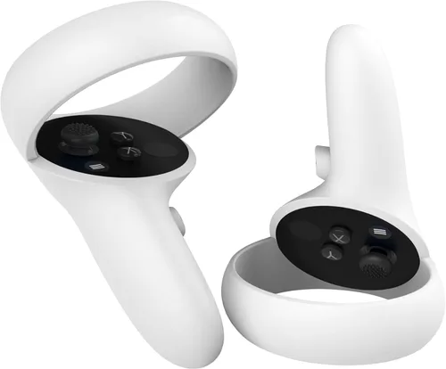 Vista 6 de Cubierta de batería para controlador Oculus Quest 2, accesorios de repuesto VicRole Cubierta de carga para Meta Quest 2 controlador izquierdo