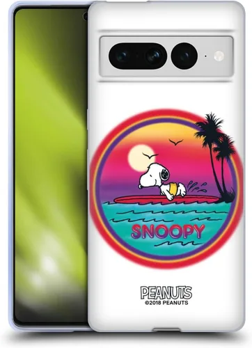 Vista 363 de Head Case Designs Officially Licensed Peanuts Beach Surf Snoopy Boardwalk Airbrush Gel Case [Military Grade Protection] Compatible with Google Pixel