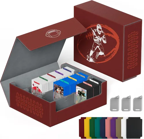 Vista 13 de UAONO Caja de almacenamiento de tarjetas coleccionables con capacidad para A1-Negro y Gris
