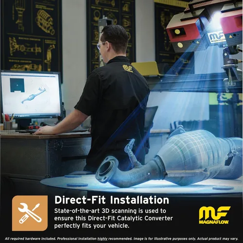 Vista 4 de MagnaFlow Convertidor catalítico 447103 grado California, ajuste directo (compatible con CARB)