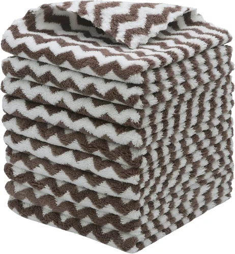 Vista 16 de Paño de Limpieza de Microfibra Sin Pelusas, Paquete de 10 Paños de Secado Rápido para Limpieza, Paños de Cocina Súper Absorbentes para Lavar Platos