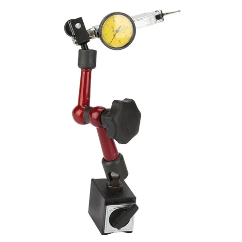 Vista 8 de Soporte de base de soporte magnético fuerte flexible + indicador de prueba de dial de palanca, a prueba de golpes (0~0.031 in)