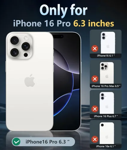 Vista 768 de FNTCASE Funda para iPhone 13 Pro-Max: Fundas magnéticas transparentes compatibles con Magsafe Slim anti amarillamiento protección contra caídas