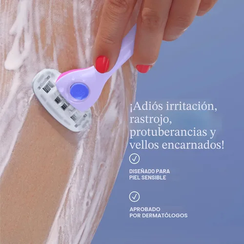 Vista 6 de Billie Kit de afeitado para mujer - Maquinilla de afeitar para mujer + 4 repuestos de maquinilla de afeitar de 5 hojas + soporte magnético - DreamPop