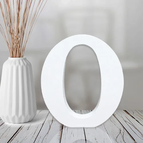 Vista 32 de AOCEAN Letras de madera blanca de 4 pulgadas sin terminar, letras de madera para pared, letras decorativas en pie, letras cortadas para letreros