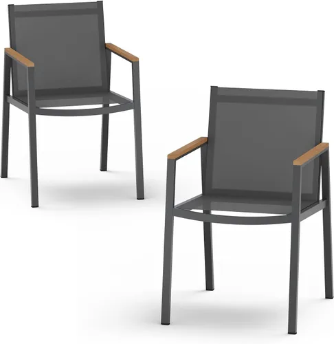 Vista 16 de Mesa de comedor expandible de aluminio para patio al aire libre para 4-8 personas, mesa rectangular para todo tipo de clima (48"-79") con rieles