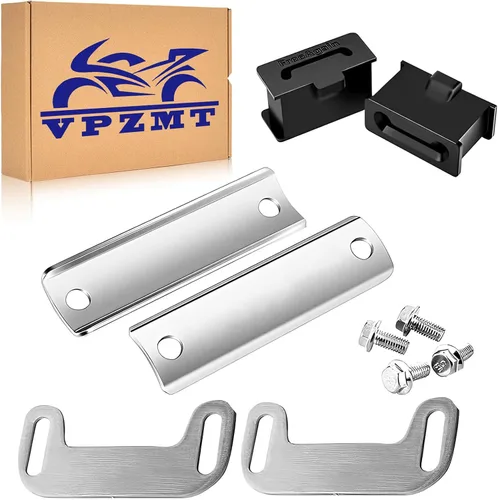 Vista 3 de Juego de soportes ajustables de escape para centrar tu escape con bolsas estiradas y extensión de guardabarros para Harley Touring Street Glide