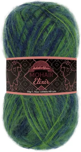 Vista 104 de JubileeYarn Mohair Elixir Yarn - 50g/Skein Baby Wool Blend - Cosmopolitan - 1 Skein