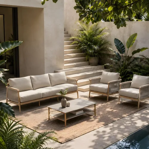 Vista 8 de Acanva Muebles de aluminio para patio al aire libre, juego de 3 piezas (bolsa y 2 sillas)