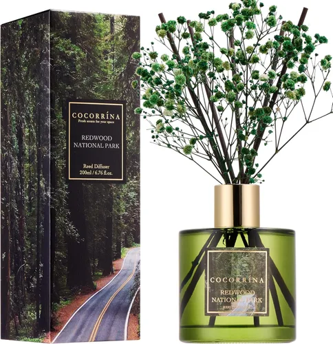 Vista 17 de Cocorrína Juego de difusor de varillas - Difusor perfumado de rosa satinada con varillas para el hogar, difusor de varillas para decoración