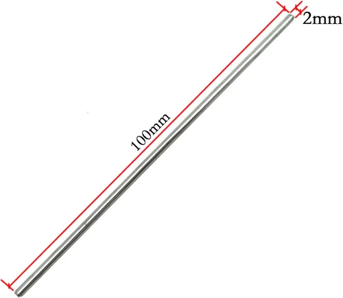 Vista 3 de EUDAX Rollo de plástico de 1.181 in x 0.354 in, eje de 0.079 in de diámetro y eje STEM de 0.079 in x 3.937 in, eje redondo para bricolaje, juguete a