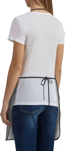 Vista 5 de grey Chef Apron for Men and Women - Waterproof Kitchen Chef Apron with Pockets, Perfect for Cooking, Salon & More