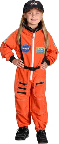Vista 5 de Kid 's naranja Junior para disfraz de astronauta