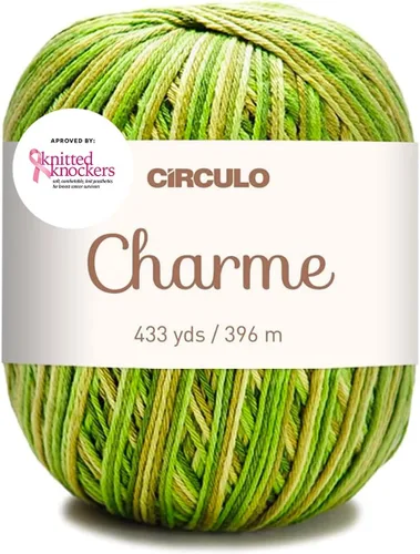 Vista 21 de CIRCULO Charme - Paquete de hilo para tejer y ganchillo, 3 bolas de 100% algodón virgen brasileño mercerizado, peso deportivo suave, color 2012