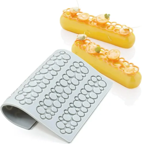 Vista 12 de TUKE Moldes de Silicona de Hojas Huecas Moldes de Chocolate Corazón de Enamorados Geometría Molde de Silicona 3D Chocolate Caramelo Molde de Hojas