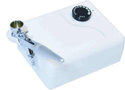 Vista 3 de FAIR Complexion - Sistema de maquillaje cosmético profesional para aerógrafo / Juego de base de 4 piezas con rubor, bronceador, brillo y primer kit