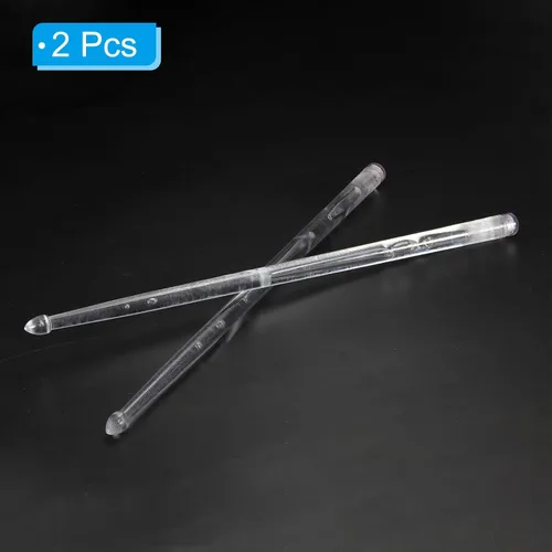 Vista 3 de PATIKIL Baquetas de batería con luz LED brillante 5A Glow de plástico para adultos, batería y ejercicio musical, azul, 1 par