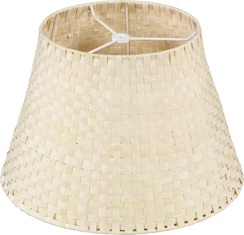 Vista 7 de Aspen Creative 32987, pantalla de lámpara araña Empire, hoja de plátano natural, 9" parte superior x 14" parte inferior x 9-1/2" inclinada